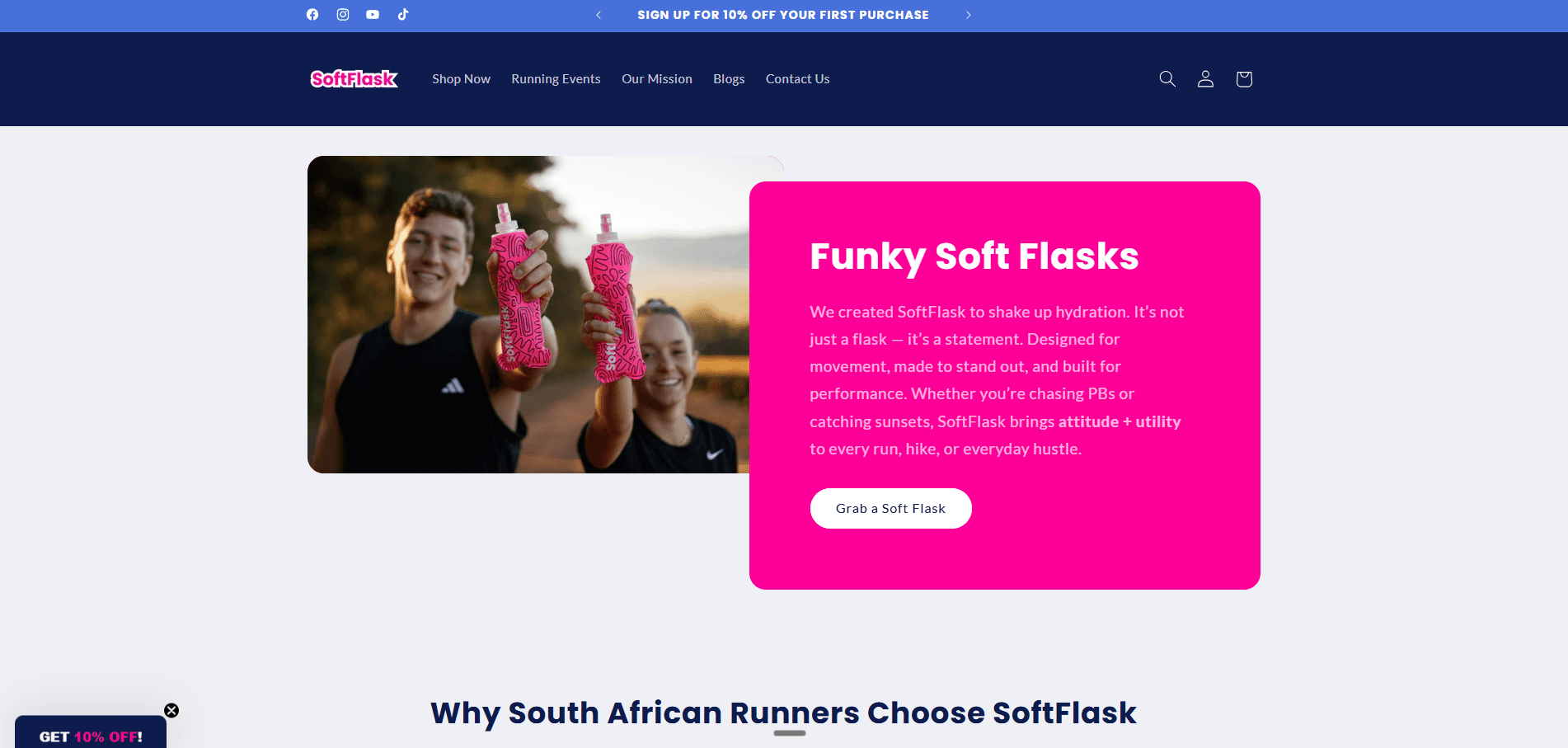 SoftFlask website screenshot